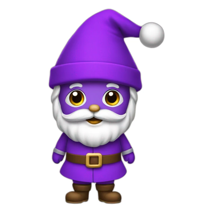 Santa Claus Purple sticker