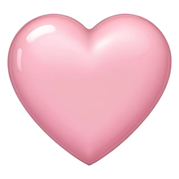 Light pink heart with layering outside of it sticker