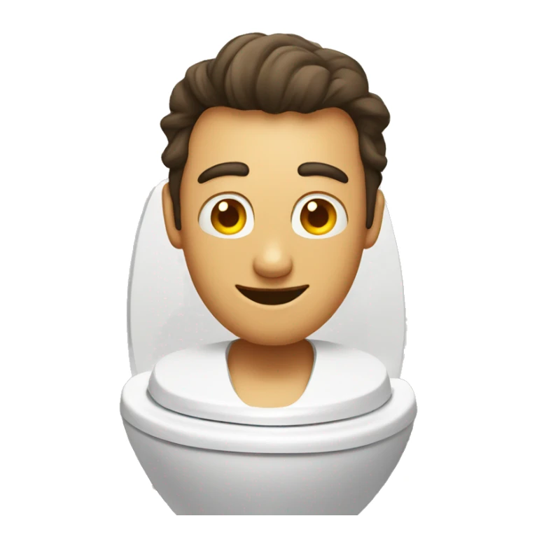 Man inside Skibidi toilet sticker