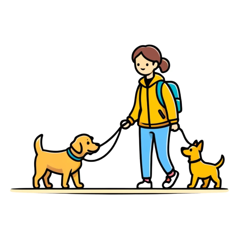 my dog walker playing with his new christmas dog toy sticker