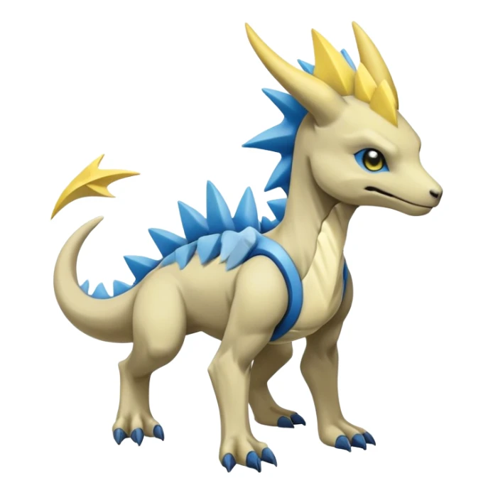 Manectric-Lucio-Cubone-Draco-Fakémon-hybrid-creature (full body), 4 legs sticker