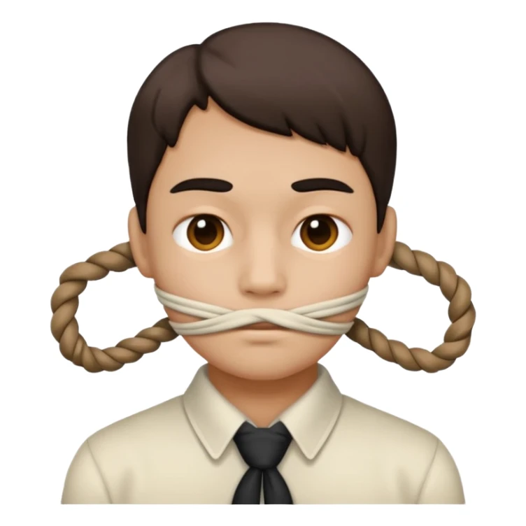 Tied face  sticker