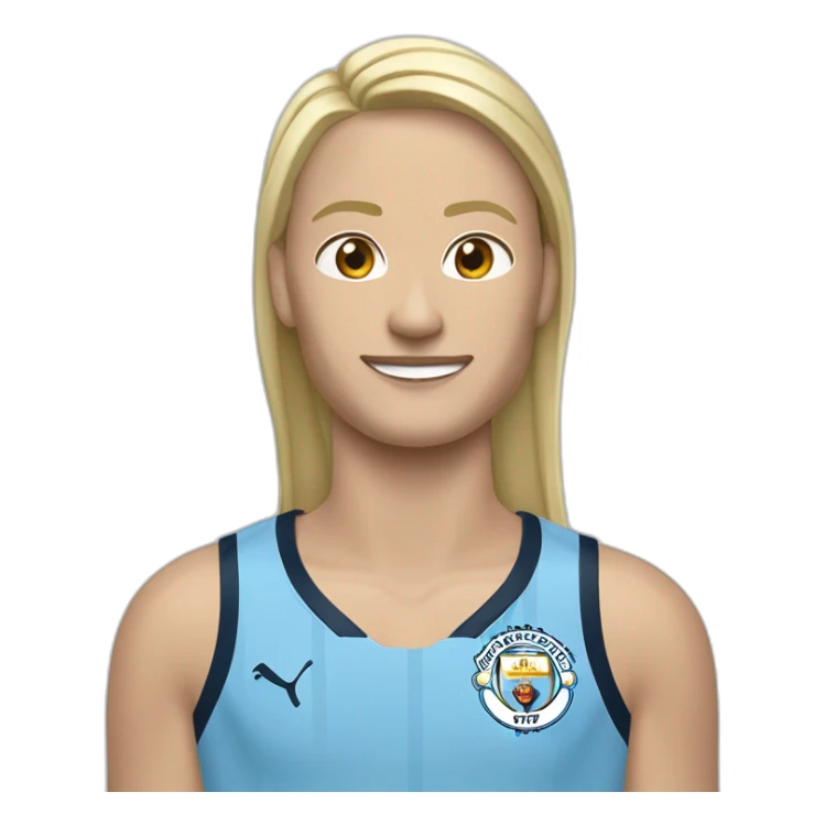 Haaland avec le maillot de Manchester City sticker