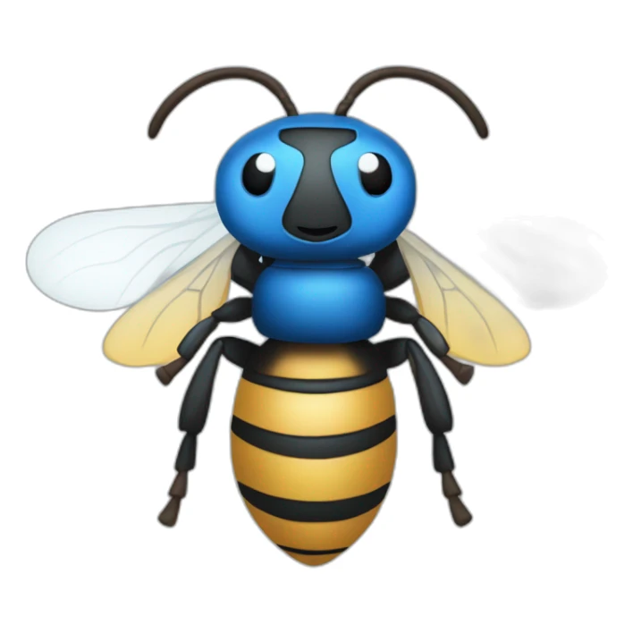 Hornet blue White and t’es sticker