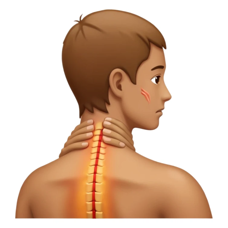 pain in the back of the neck sticker