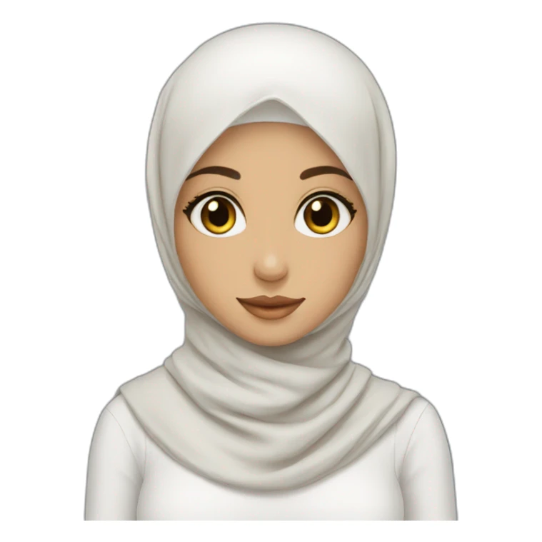 hijab girl with beatuful sime and good eyes sticker
