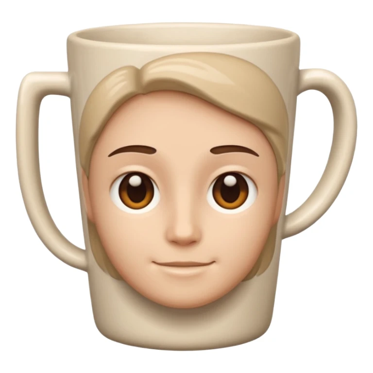 less details on the face, maybe a mix of the cup with 🙂 sticker