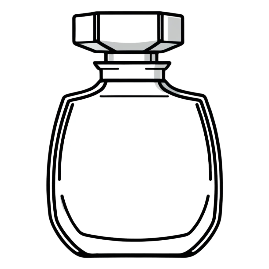 collectible vintage AVON perfume bottle shaped like a figurine sticker