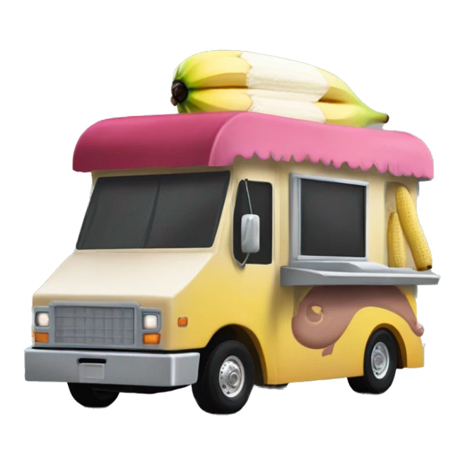 mandalorian 20 foot long banana split Ice Cream Truck  sticker