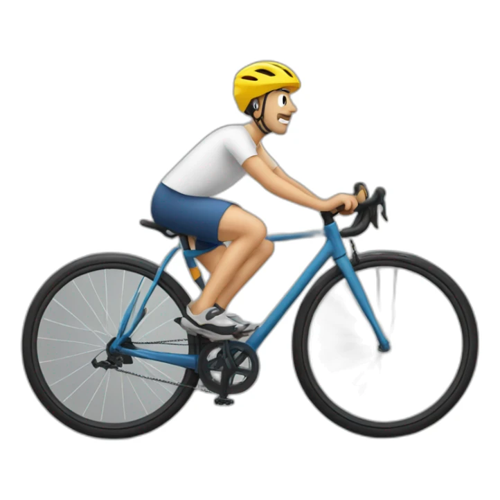 pierre qui fait du vélo sticker