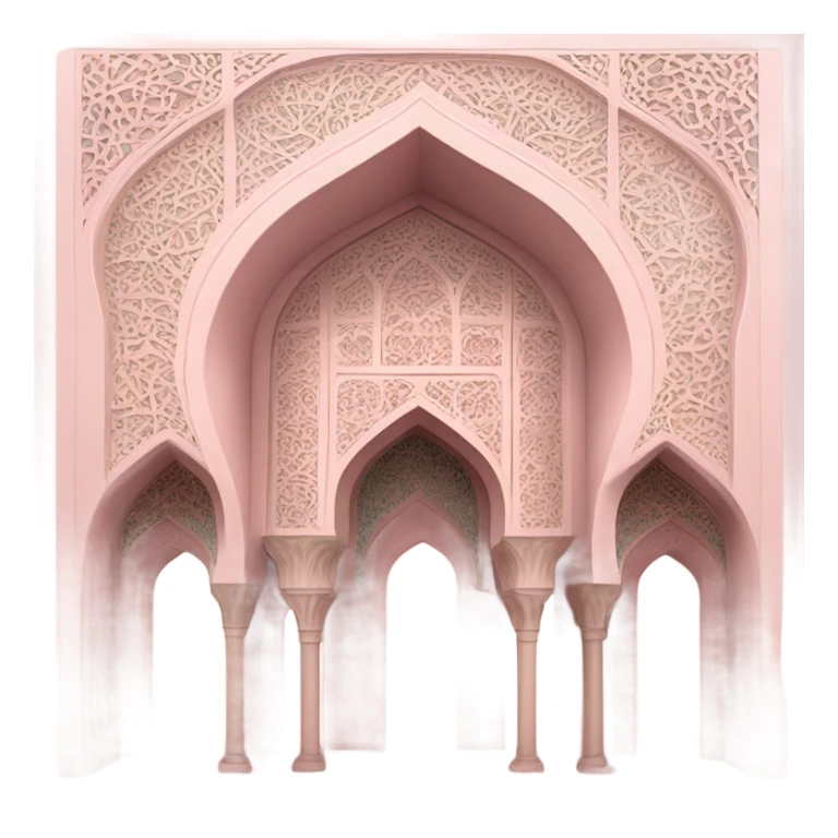 Iranian architecture pastel pink sticker