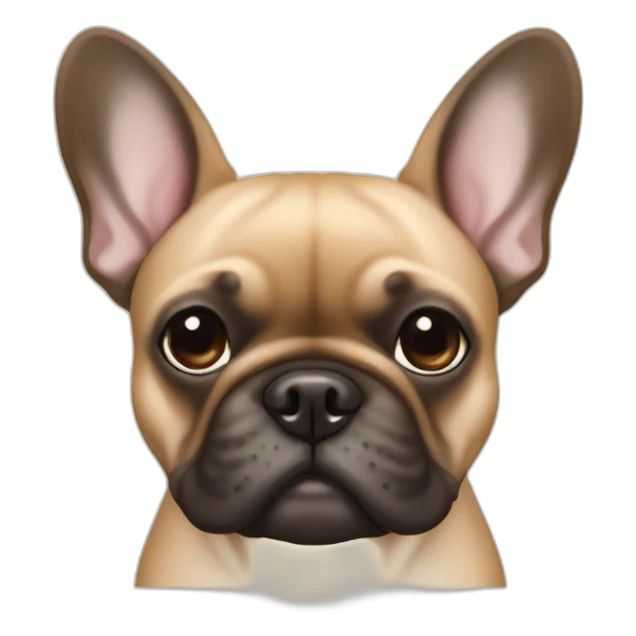 French bulldog tan colour sticker