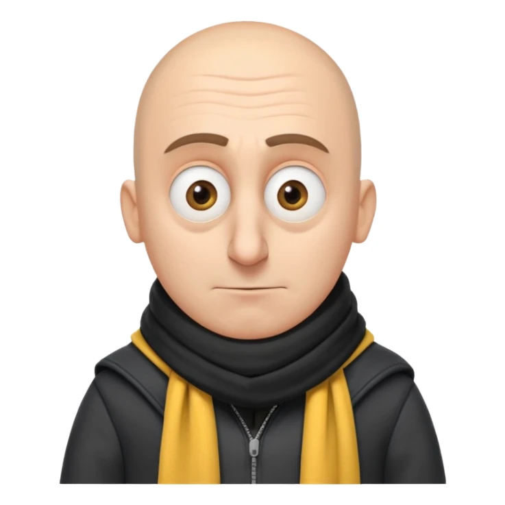 Despicable Me Gru with a big nose sticker