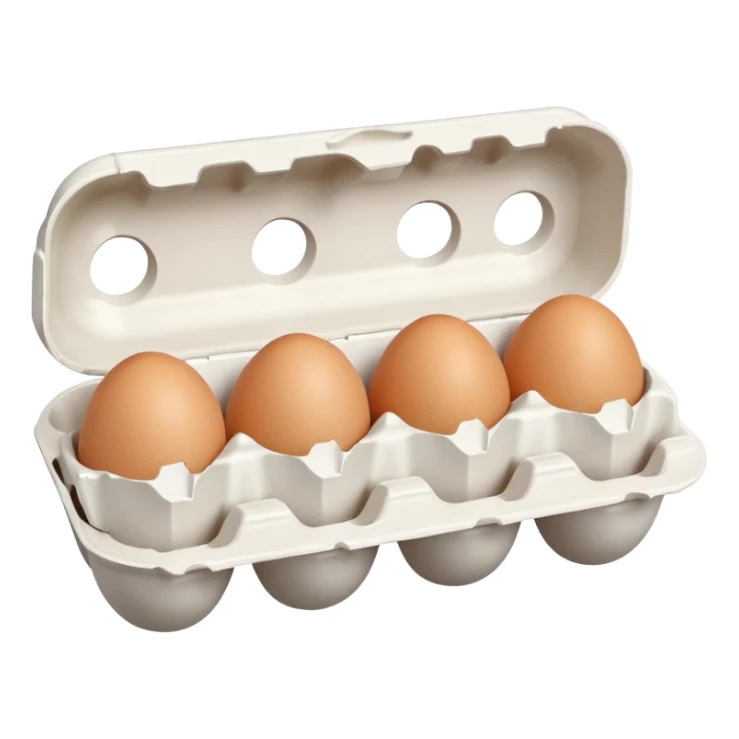 make a egg carton with six spaces but only one egg inside to represent isolation. make the egg have a sad expression like a sad face with tears to communicate his worry. the egg should be white and be the only egg inside the carton. sticker