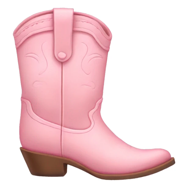 pastel pink cowgirl boots sticker