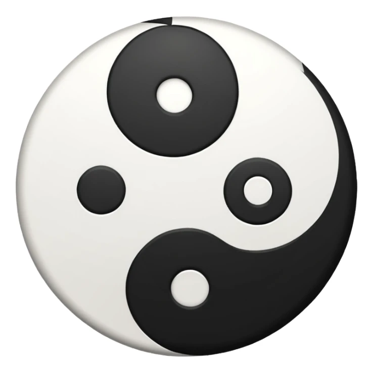 ying yang sticker