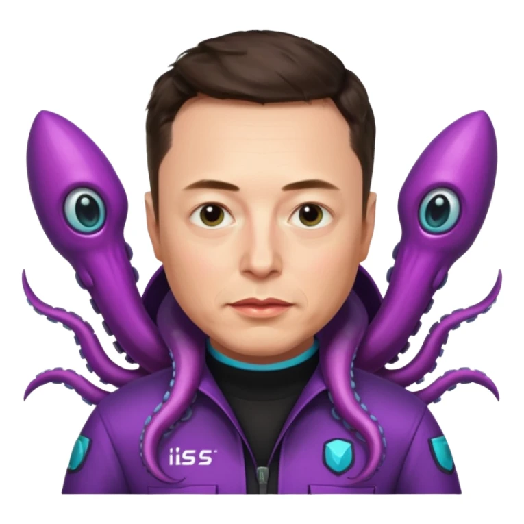 Elon musk in squid games contestant uniform  sticker
