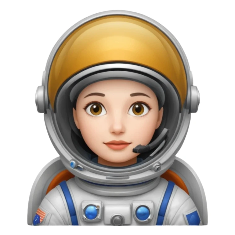 cosmonaut woman sticker