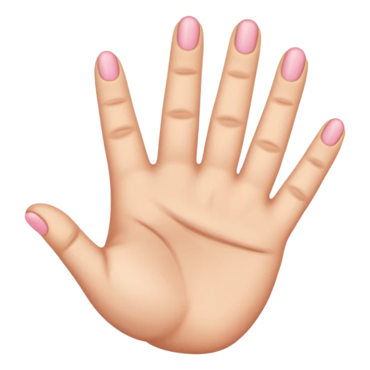 Yvl hand emoji three fingers excluding pinky and index  sticker