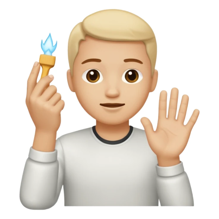 person brushing hands together, relieved, symbolizing good riddance sticker