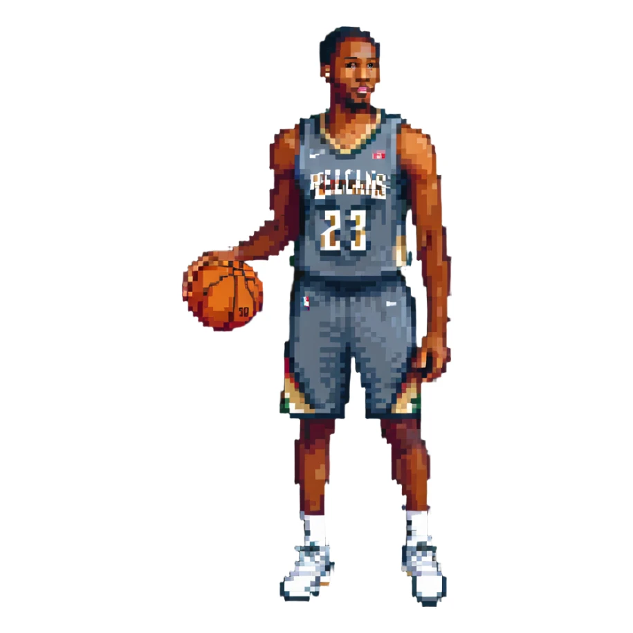 New Orleans Pelicans basketball player sticker