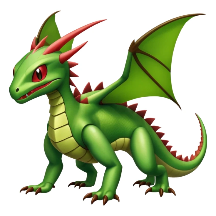 Flygon-Fraxure-hybrid-creature, (full body) sticker