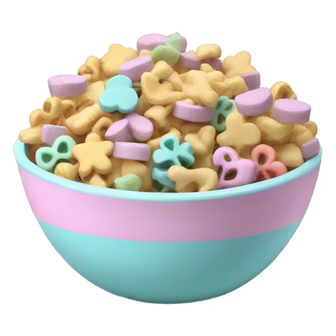 Pastel bowl full of Lucky charms  sticker