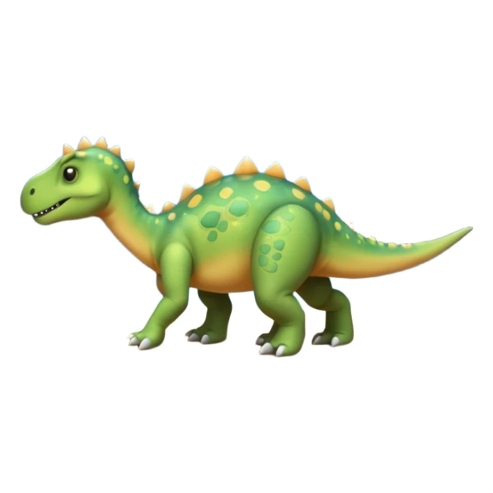 small herbivorous celestial dinosaur that walks on all fours with a short neck sticker