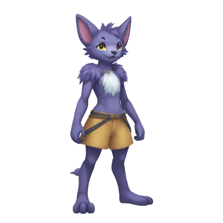Anthro Sona Fakemon Full Body sticker