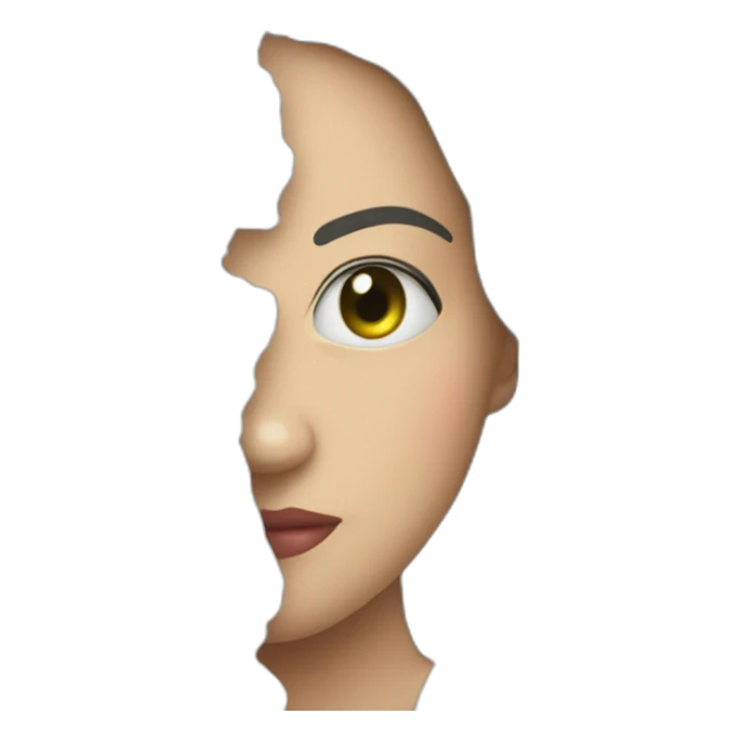 Carita de dólar asustado con boca abierta sticker