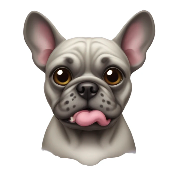 Stinky french bull dog alien sticker