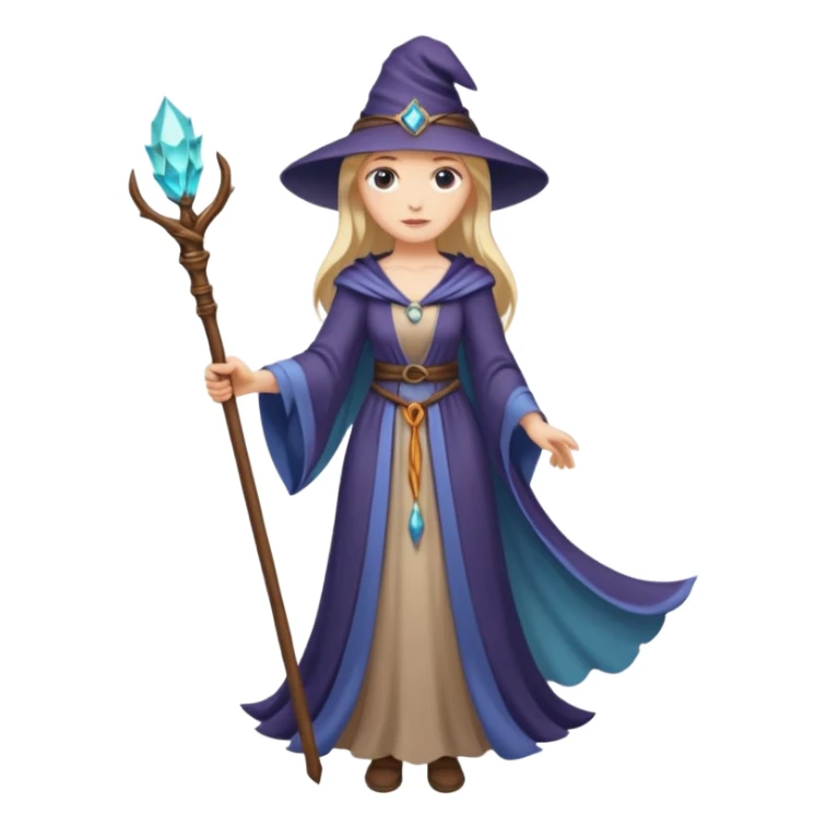 Elegant sorceress – Long dress, staff





 sticker
