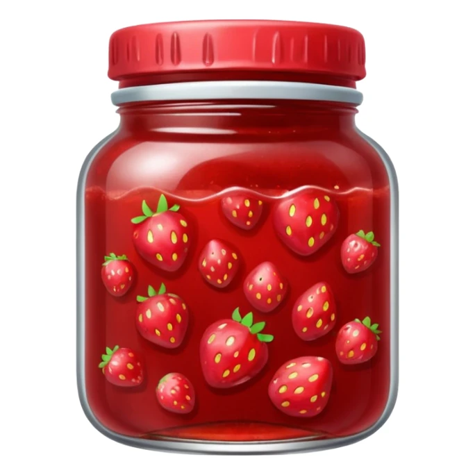 Strawberry jam sticker