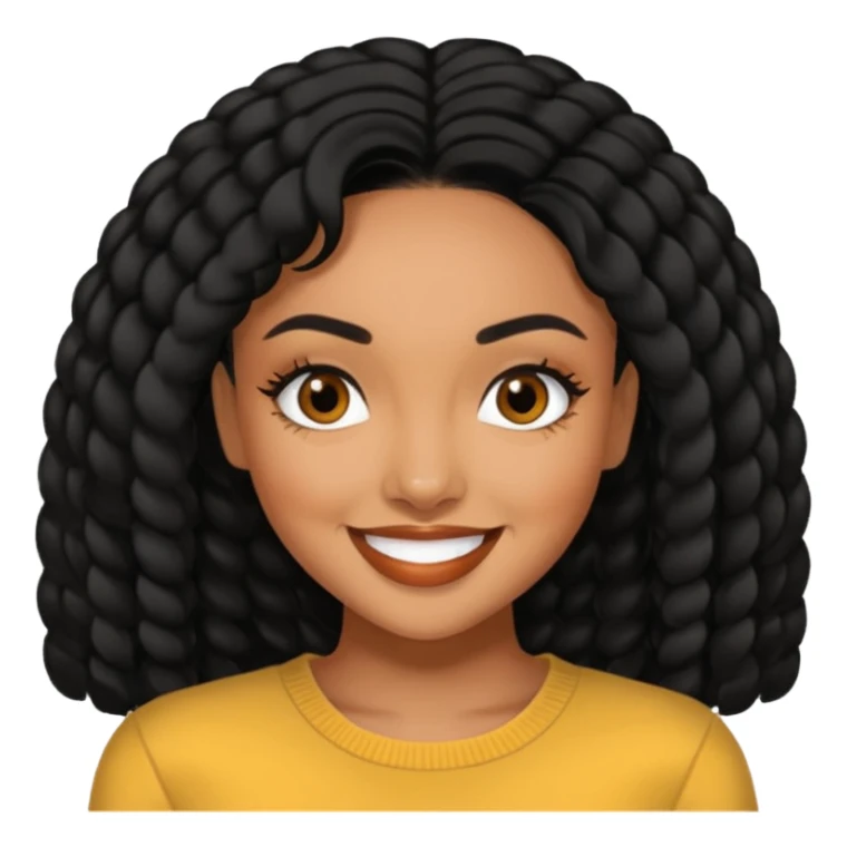 Legh-Anne Pinnock with Black Hair sticker