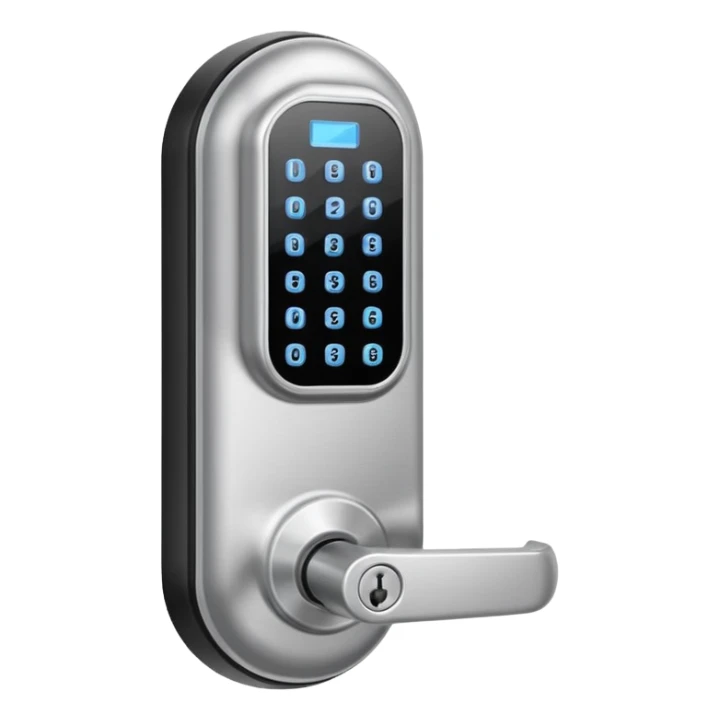Electronic Door Lock System sticker