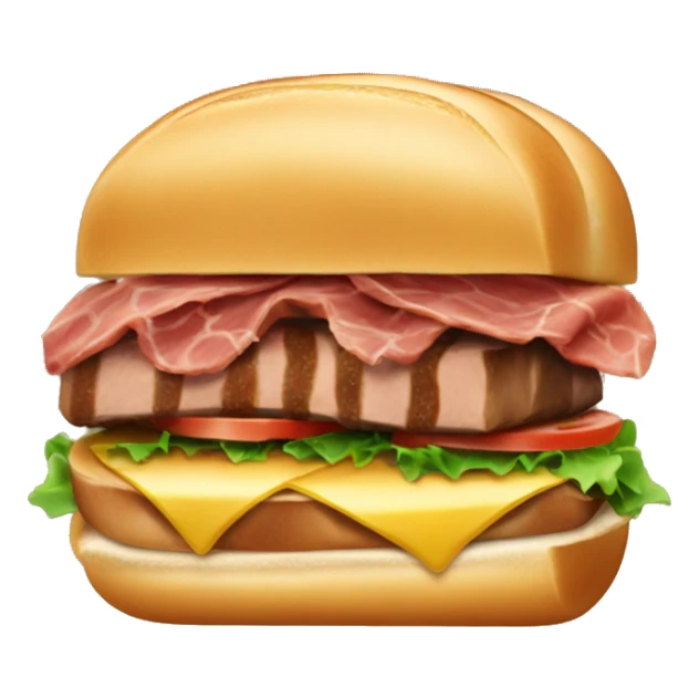 one steak sandwich with brioche bun and no cheese sticker