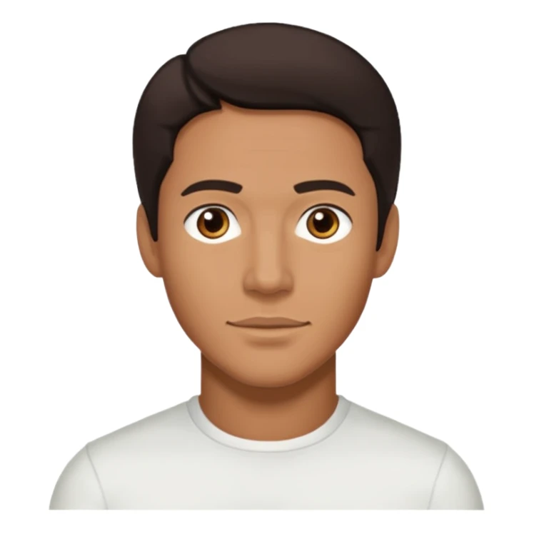 Brian White (Actor) with dark brown hair sticker