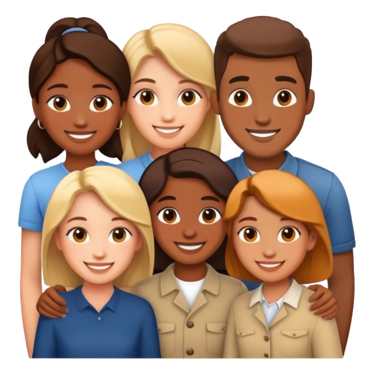 Friends at the museum exhibition sticker