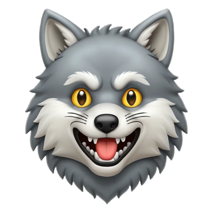 Tráeme una imagen de un lobo enojado sticker