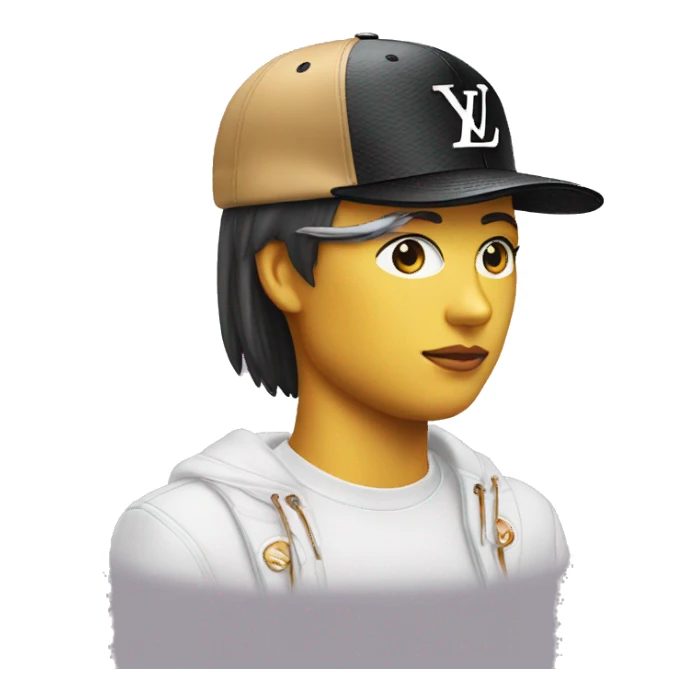 Only Louis Vuitton cap no face sticker