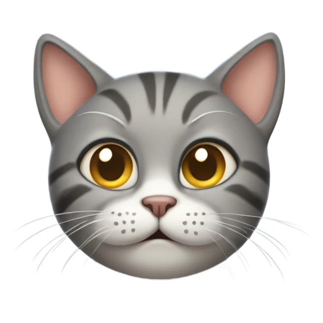 frightened cat is holding its paws over its head sticker