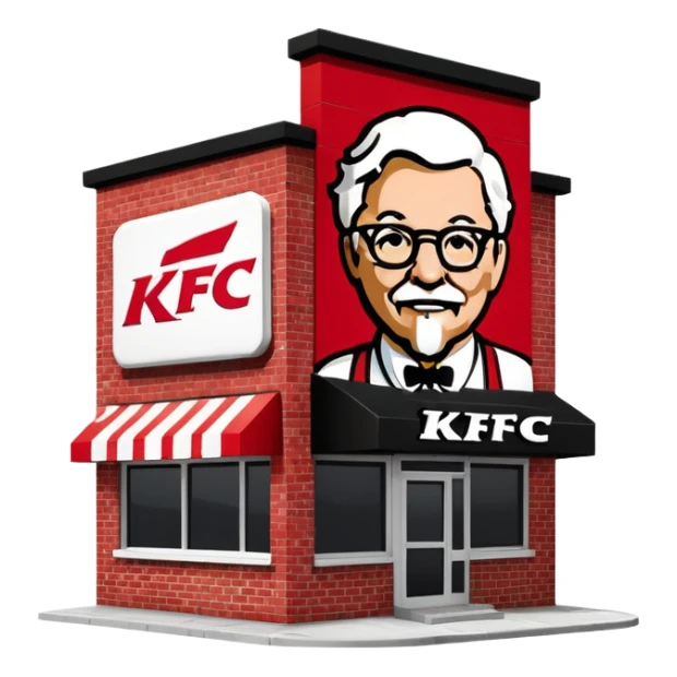 KFC’s building  sticker