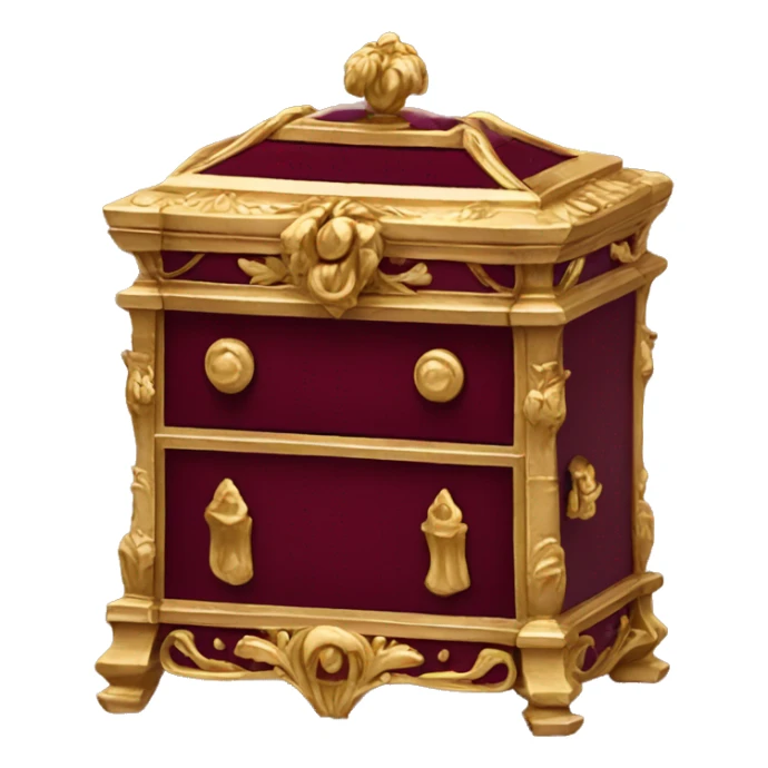 Regency jewelry box maroon color  sticker