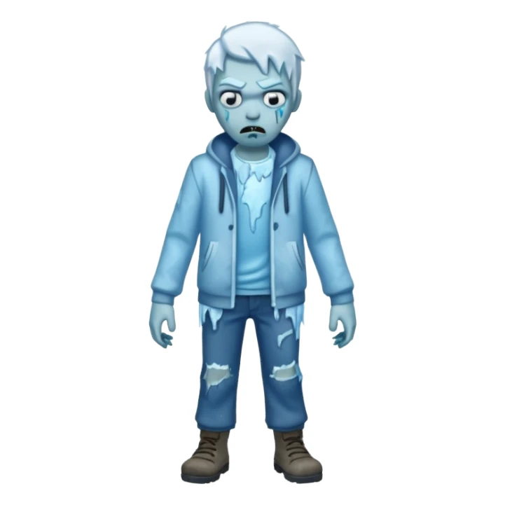 ice zombie full body sticker