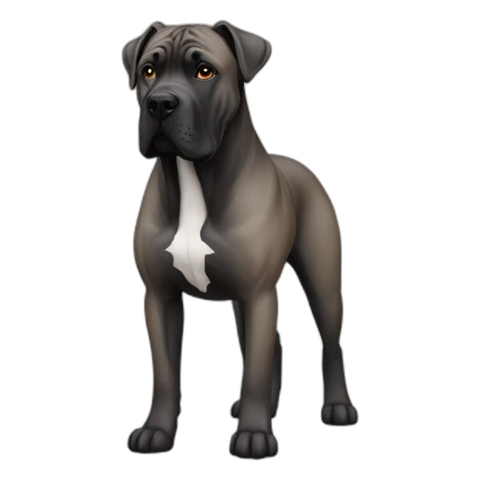 dog Cane Corso color fawn full body sticker