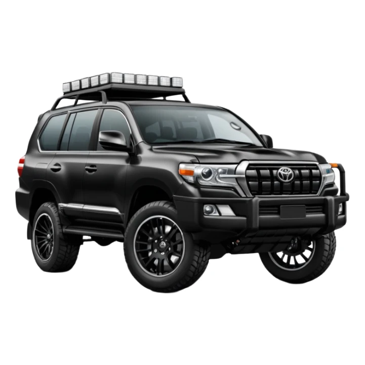 New Toyota landcr black color modified sticker