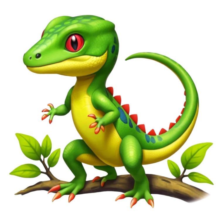 Genesect-Salandit-Gecko-Treecko-Kecleon-Fakémon-Pokémon-hybrid-creature (full body)  sticker