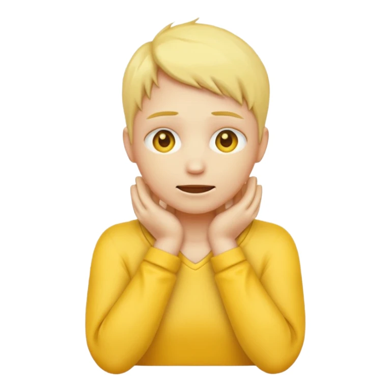 a yellow emoji with hands around neck wanting to die sticker