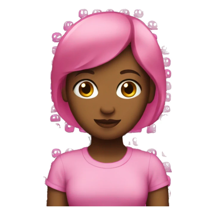 Black background with pink letters that say Aria sticker