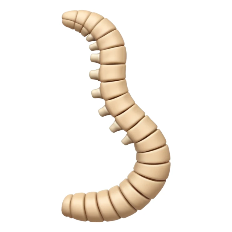 spine emoji showing scoliosis sticker